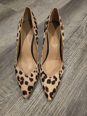 Banana Republic Leopard-Print Pointed Toe Pumps - Tan & Black
